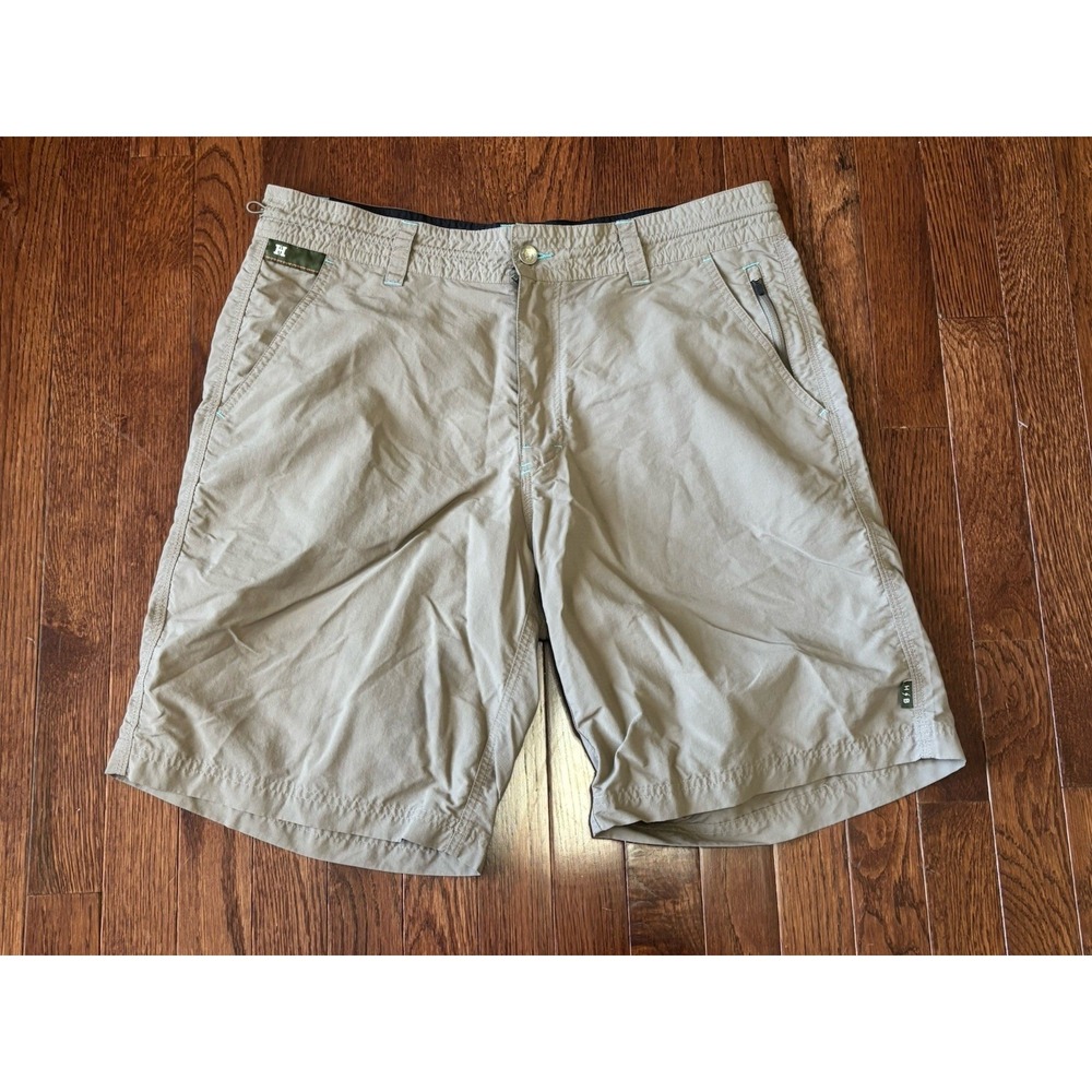 Howler Brothers Brown Nylon Unlined‎ Mens Boardshort Size 35